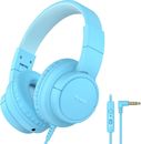 Tribit Kids Headphones Wired with Microphone,  85/94dBA Volume Limited