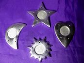 INC137 Incense Cone and Stick Holder Silver Coloured Aluminium/Metal