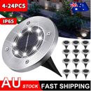 UP 24x Solar Powered LED Buried Inground Recessed Light Garden Outdoor Deck Path