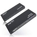 WAVLINK USB C/USB 3.0 Laptop-Dockingstation mit 60W Ladeleistung Unterstützt Zwei 4K-Videoausgänge (DisplayPort und HDMI, Gigabit Ethernet, Audioausgang und Mikrofoneingang, 6 USB 3.0-Anschlüsse)