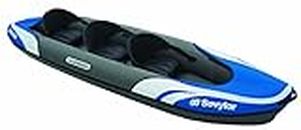 Sevylor Hudson inflatable Canoe, 2+1 person folding kayak, durable and lightweight, compact and easy to transport, 374 x 89 cm