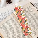 CVANU Set of 20 Floral Design Printed on Double Sided Bookmark with Lamination for Book Readers (15.1cmX4.47cm)_C25