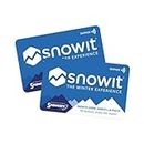 Coppia di Snowitcard - 2 Ski Card per Lo Skipass Online