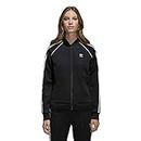 adidas Originals Women's Superstar Track Jacket, Black/White, S