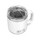 YETI Rambler 10 oz Stackable Mug, Vacuum Insulated, Stainless Steel with MagSlider Lid, White