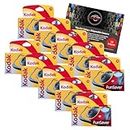 Clikoze Disposable Cameras Multipack - Includes 10 Pack of Kodak Funsaver Single-Use 35mm Cameras with 39 Exposures and Clikoze Photography Tips Card