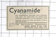 1935 Cyanamiddünger versüßt Ihren Boden, Shaw Scott and Co Ltd