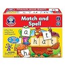 ORCHARD TOYS Moose Games Match and Spell Game. A Fun, First Reading and Spelling Game. 2 Ways to Play. Age 4+. 1-4 Players