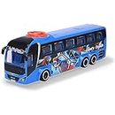 Dickie Toys - Toy Bus Man (Blue) - Steerable Travel Bus (26.5 cm) for Children from 3 Years, Toy Car with Steering & Opening Doors