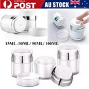Airless Pump Cosmetic Jar Vacuum Cream Bottle Refillable Container Travel Size