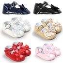 Baby Girl Patent Crib Shoes Infant Skimmer Mary Jane Shoes Newborn to 18 Months