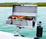 Portable Boat Gas Grill + Mount Accessories Marine BBQ Sailboat Barbecue Camping