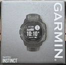 Garmin Instinct Rugged GPS Smart Watch - Graphite, New in Box USPS PRIORITY