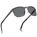 CARFIA Polarized Sports Fan Sunglasses for Men UV400 Protection Flexible Spring Driving Golf Glasses