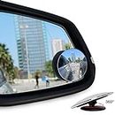 Blind Spot Mirrors, Ankier Round Shape Wide Angle Car Wing Mirror Blind Spot Stick On Side Mirror ( 2 Pcs )