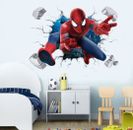Spider Man Wall Stickers For Kids Room Hom Bedroom  Pvc Decor Cartoon Movie