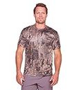 Realtree Edge Camo Light Weight Performance Men's Short Sleeve Shirt (Realtree Timber Camo, X-Large)