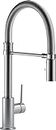 Delta Faucet 9659t-ar-dst Trinsic Pro Single Handle pull-down Spring lavello con beccuccio TOUCH2O Technology, Arctic stainless, 9659-AR-DST