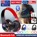 5.0 Wireless Bluetooth Headphones Kid Earphone Noise Cancelling Over Ear Stereo