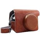 Katia Wide 300 Instant Camera PU Leather Case with Shoulder Strap for Fujifilm Instax Wide 300 Instant Flim Camera (Brown)