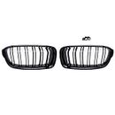 Car Craft 3 Series Grill Compatible With Bmw 3 Series Grill F30 M3 Style Kidney Grill Grille Bumper Grill 2012-2018 Glossy Black