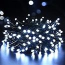 SHATCHI 100 Cool White LEDs Battery Operated Fairy Lights Waterproof Indoor/Outdoor 8 Changing Modes Timer Christmas Wedding Party Birthday Decorations
