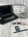 Nintendo 3DS XL Handheld Console - Black & Silver With Charger & Games