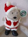 Starbucks NEW 2000 12th Edition Bearista Christmas Santa Bear 10" FREE SHIP