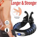 Vibrating Cock Ring Adjustable Penis Rings Silicone Rechargeable Sex Toy for Men