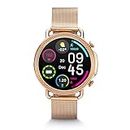 Vibez by Lifelong Ornate Smartwatch for Women with HD Display|Body Temprature |24x7 Heart Rate & SpO2 Tracking|8 Sports Mode|Sleep Monitor|IP67|7 Days Battery Backup (VBSWW450,Gold)