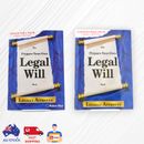 New Do It Yourself Will - Single/Couples Pack Lawyer Approved for Australia