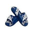 Dallas Cowboys NFL Mens Colorblock Big Logo Gel Slides - M