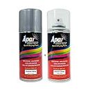APAR Automotive Spray Paint Typhoon Silver (RC Colour Name) + GC Compatible for Hyundai Cars -225 ml (Pack of 2-Pcs)