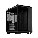 ASUS TUF GT502 ATX Glass Mid Tower Gaming Case (Dual Chamber Design, Independent Cooling Zones for The CPU and GPU, Tool-Free Side Panels, USB 3.2 Gen 2 Type-C Front Panel, Four ARGB Case Fans) Black