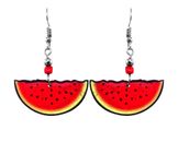 Watermelon Earrings Sliced Fruit Art Accessories Women Cute Juicy Food Jewelry
