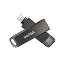 SanDisk 128GB iXpand Flash Drive Luxe, Unidad Flash para iPhone con Lightning y USB Type-C 3.0