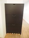 149cm Ikea Stall 3 Compartment Shoe Cabinet. Like New. Eastwood.