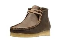 Clarks Men's Wallabee Boot Chukka, Beeswax Leather, 10 US