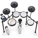 Alesis Nitro Max Kit Electric Drum Kit with Quiet Mesh Pads, 10" Dual Zone Snare, Bluetooth, 440+ Authentic Sounds, Drumeo, USB MIDI, Kick Pedal