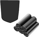 MAPPERZ Premium Biodegradable Kitchen Trash Bags, Garbage Plastic Blackout Bags, Size:- 17 X 19 Inches (Medium), 30 Bags Dustbin Bag/Trash Bag/Rolls/Extra large/Black Color, Pack Of 3 Roll