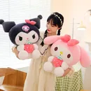 60cm Sanrio Plush Cute Kuromi My Melody Strawberry Series Plush Pillow Toys Soft Stuffed Animal