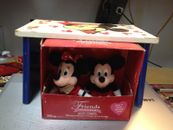 MICKEY MOUSE STOOL AND "FRIENDS FOREVER" PLUSH FIGURES-------------------JF
