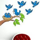 StickMe 'Feeding - Birds - Baby - Kids - Nursery Pre School Kinder Garden Wall Sticker' -SM076 (Multi Colour, Vinyl - 90cm X 130 cm)
