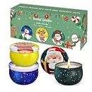 Christmas Small Tin Scented Candles 3 Pack