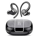 Wireless Earbud Bluetooth 5.3 Over-Ear Sport Headphones Touch Control Hi-Fi Stereo True TWS in Earphones IP6 Waterproof 48H Playback LED Power Display Noise Reduction Headset for Gym