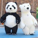 Costume Mascotte Gonfiabile Panda Orso Polare Personalizzato Il Tuo Logo Carnevale Adulto
