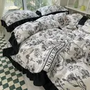 Flowers Style Series Printed Soft Bedding Set Duvet Cover Bedclothes Bedspread Pillowcases Flat