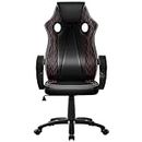 Precision Synergie Ergonomic Office Chairs for home, PU Leather Computer Chairs, Desk Chairs for bedroom, Racing Gaming Chair, PC Chair with Tilt Function, Gamer Chair Black-red