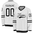 LLORKKERS Custom Stitched/Printed Hockey Jersey with Team Name Number and Logo Uniform for Men/Women/Youth (051-01 (2))