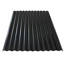 KAISER plastic® Corrugated Plate | Xtra Strong (PC) | C Structure and Black | 0.8 mm Thickness | Sinus 76/18 | 90 x 120 cm | Set of 5 | Made in Germany